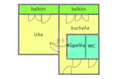 1-izbový byt s dvoma balkónmi v pôvodnom stave / 35 m2 / - Žilina ( Vlčince )