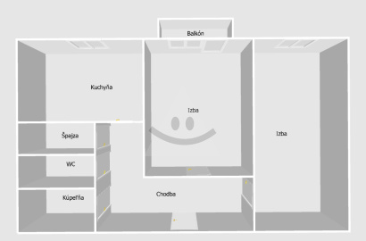 Staromestský 2-izbový byt s balkónom / 62,40 m2 / - Žilina ( Bulvár )