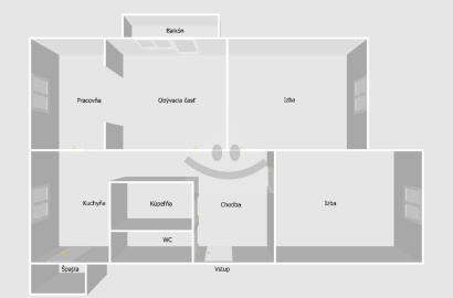 3-izbový byt na predaj s balkónom / 84 m2 / - Veľké Rovné